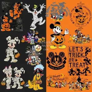 30 Cartoon Halloween Designs Bundle PNG