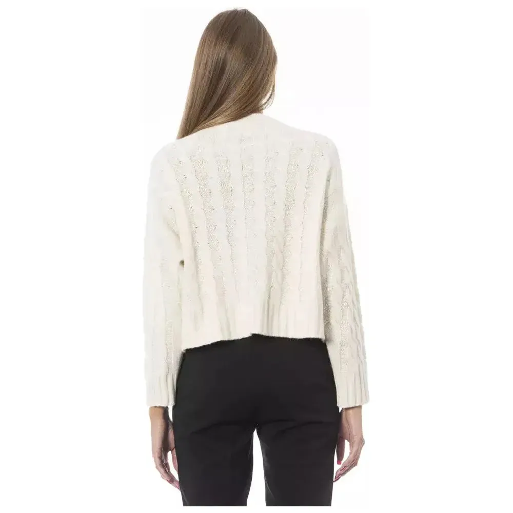 Baldinini Trend Beige Wool Women Sweater