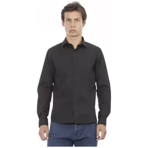 Baldinini Trend Gray Cotton Men Shirt