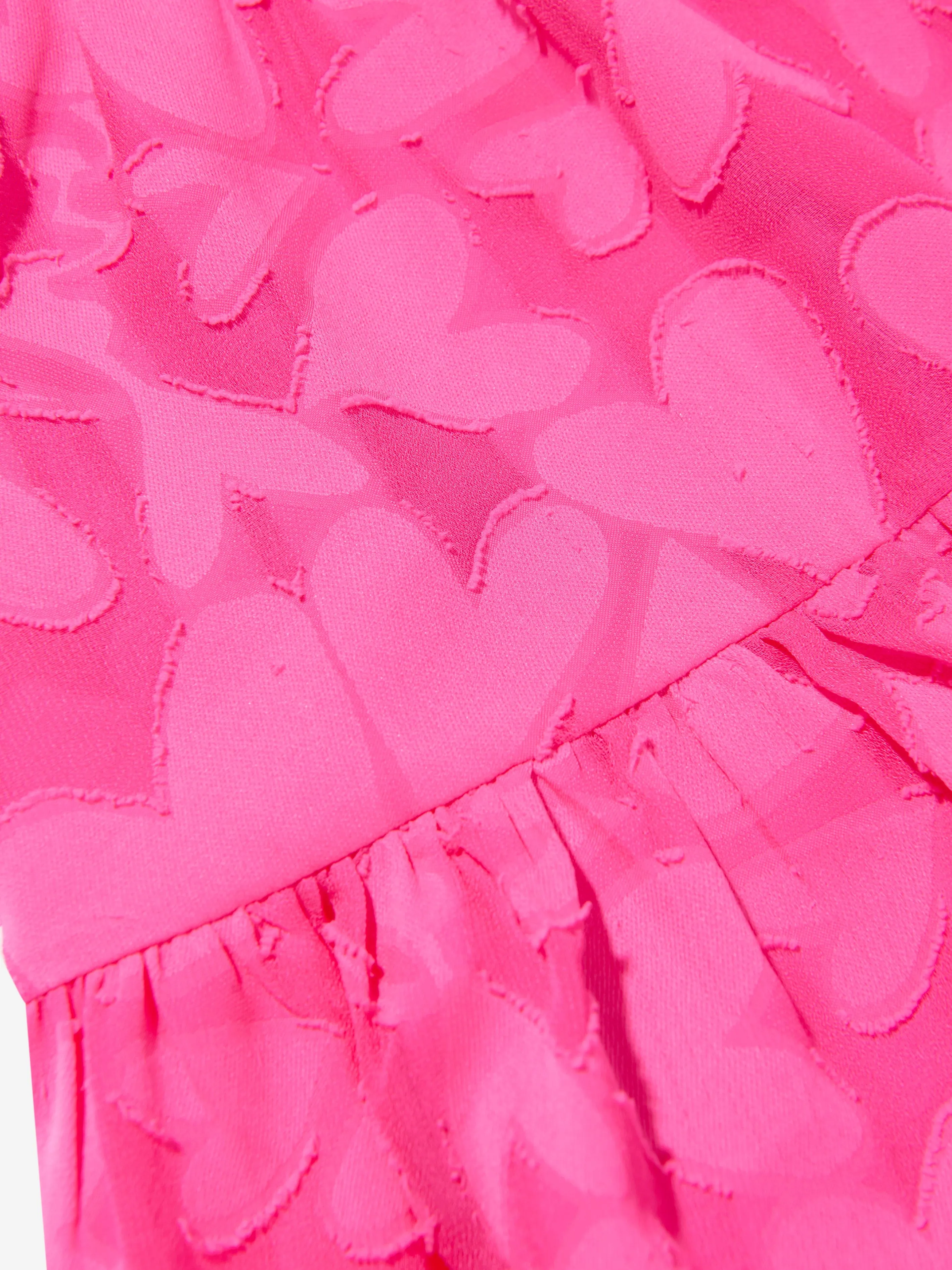 Billieblush Girls Heart Print Skirt in Pink