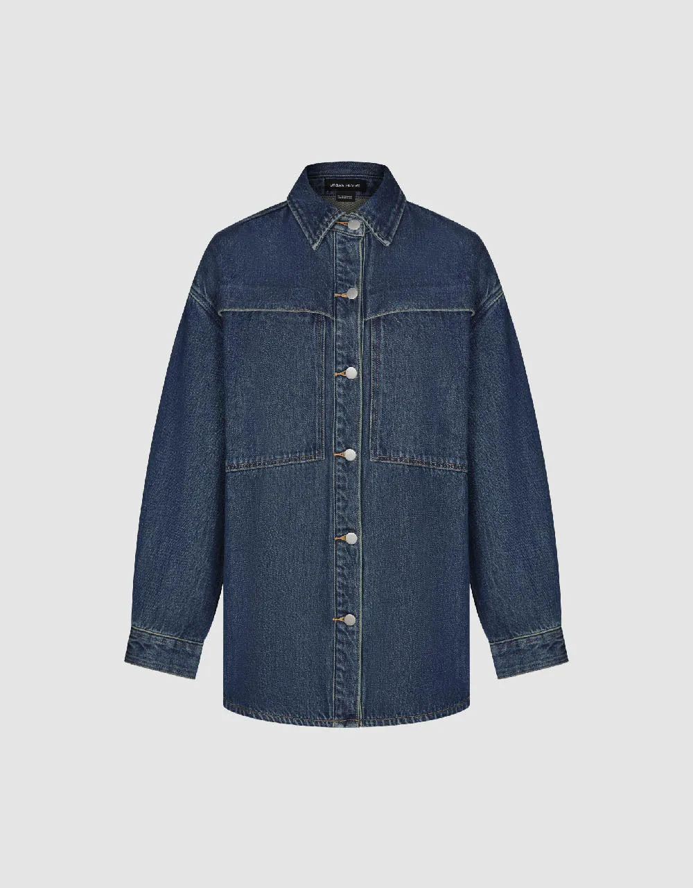 Button Up Oversized Denim Shirt