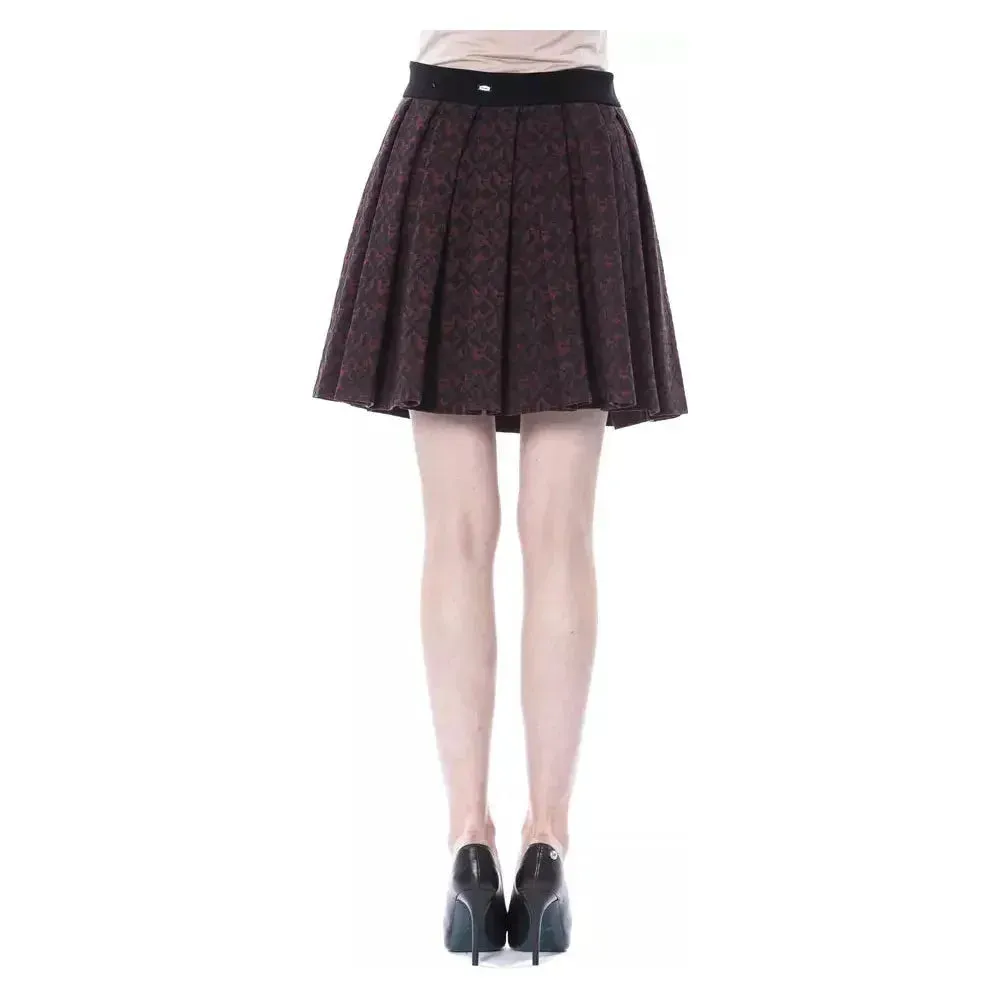 BYBLOS Brown Cotton Women Skirt