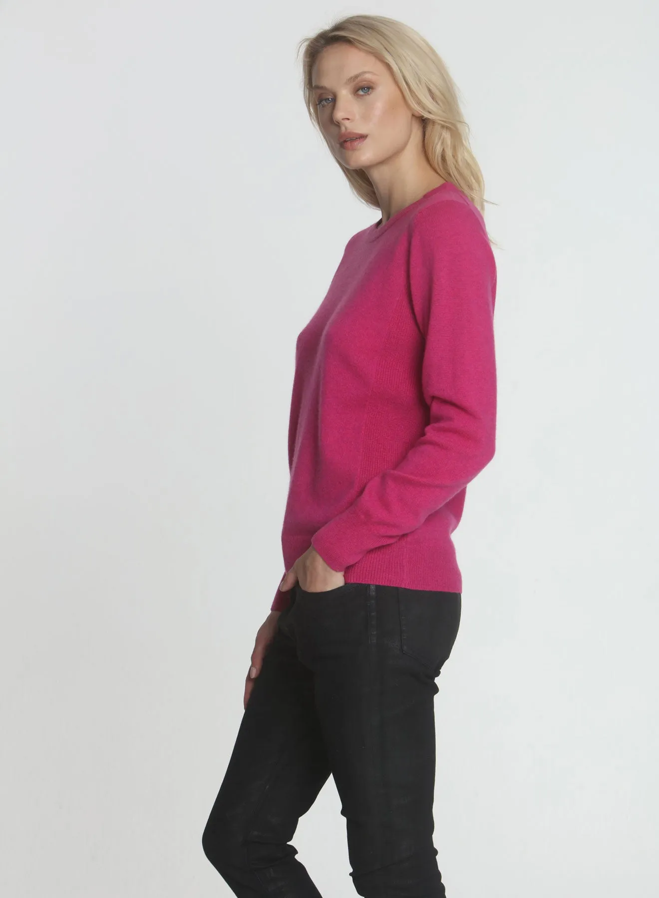 CORE Cashmere Crew - Magenta