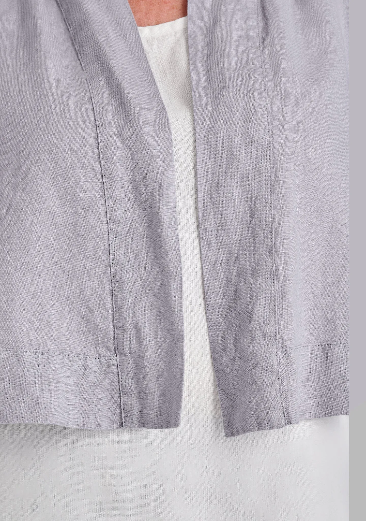 Cropped Cardigan - Linen Cardigan