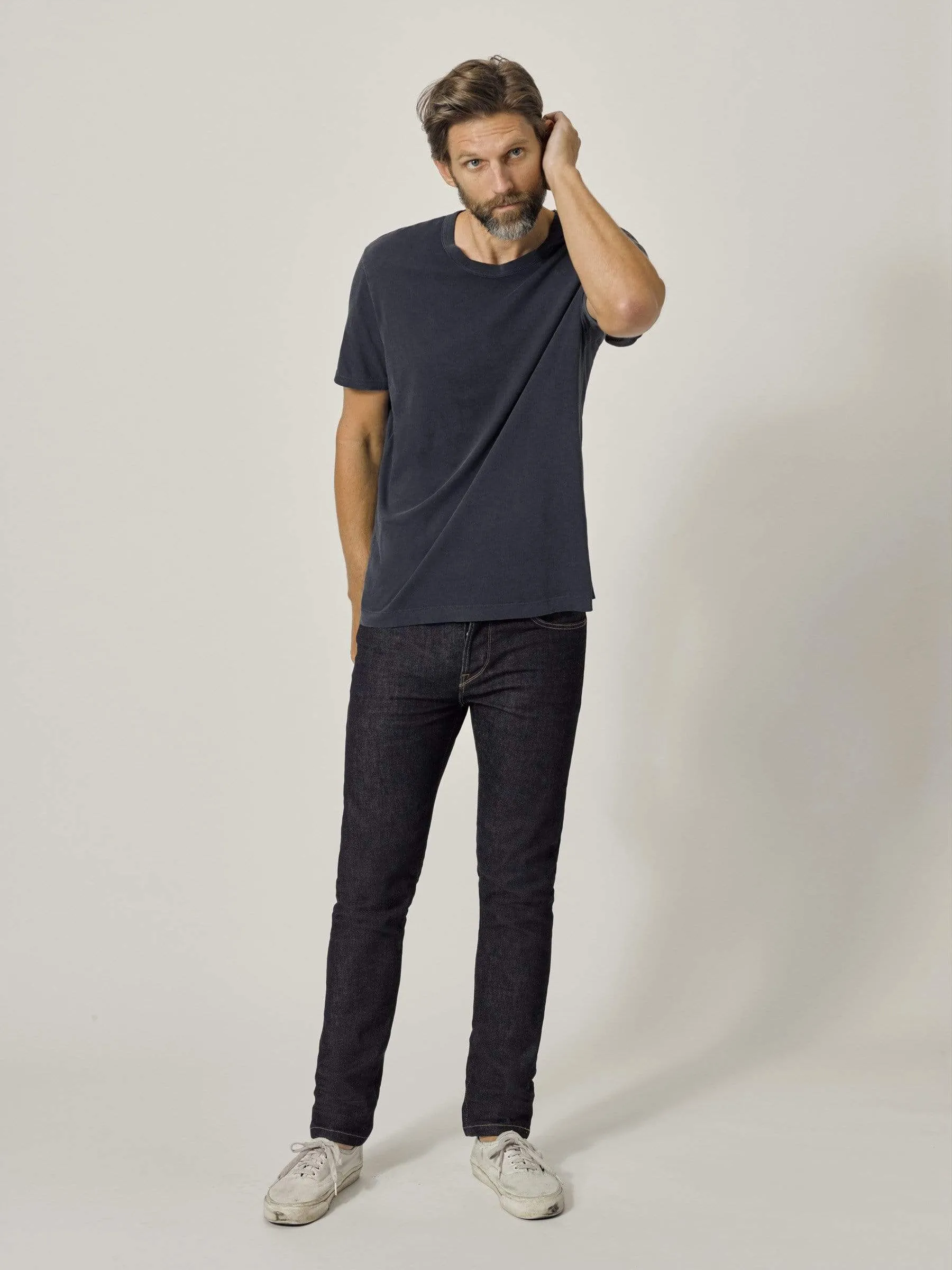 Dark Navy Venice Wash Pima Classic Tee