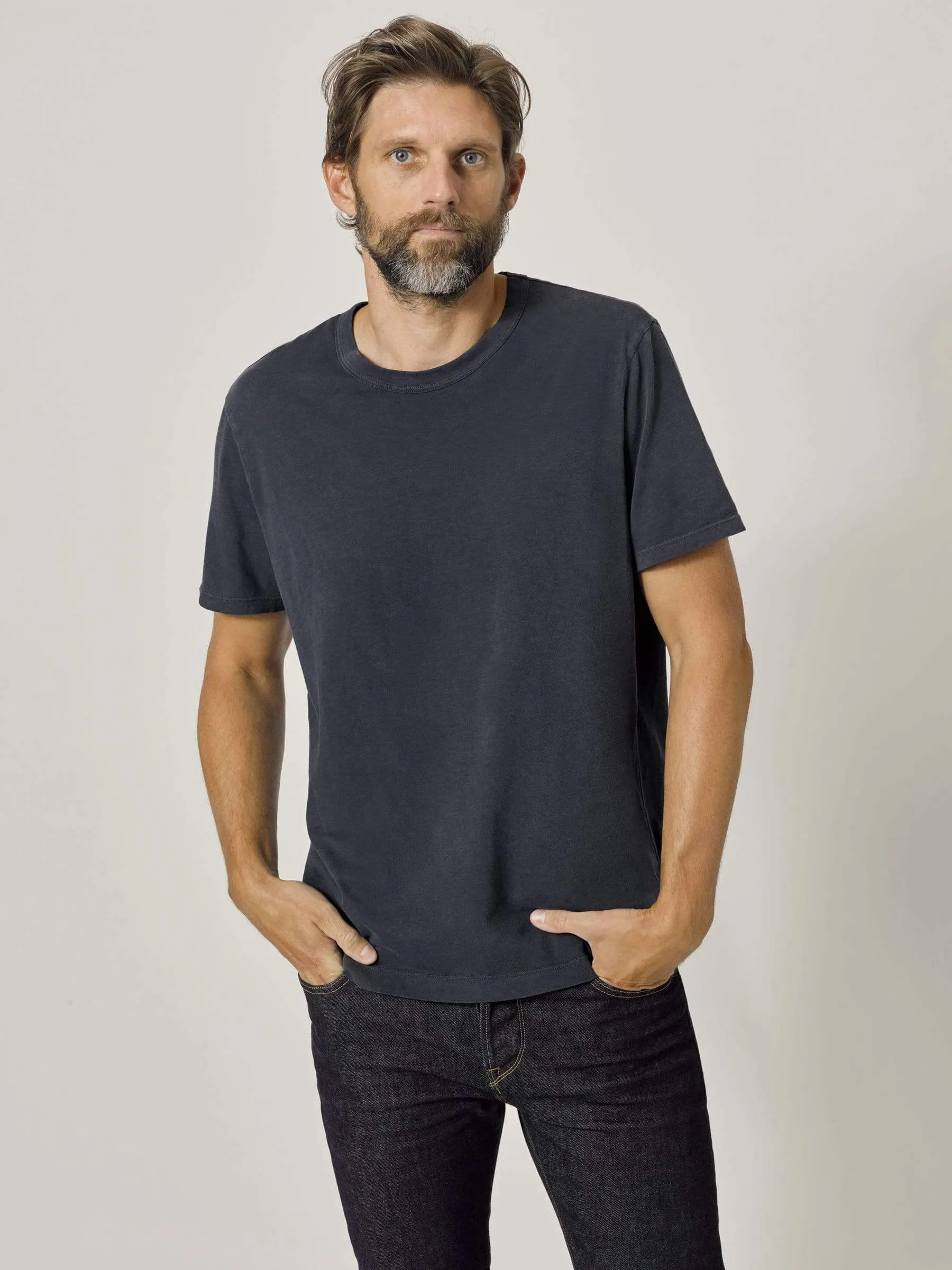 Dark Navy Venice Wash Pima Classic Tee