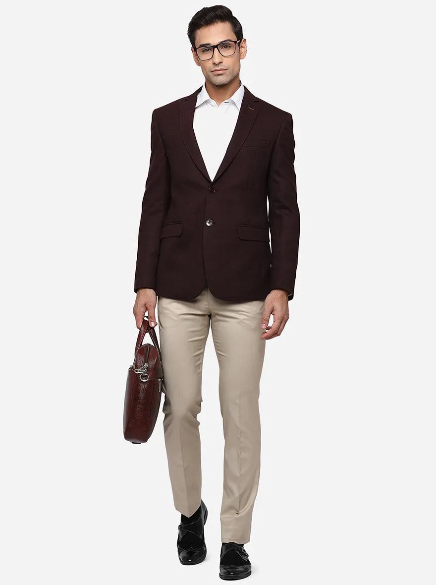 Dark Wine Blazer | JB Studio