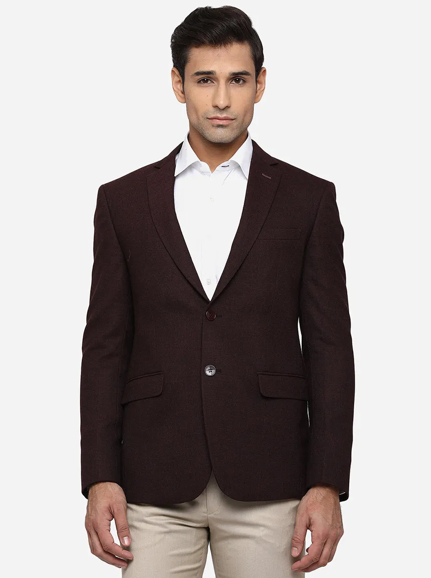 Dark Wine Blazer | JB Studio