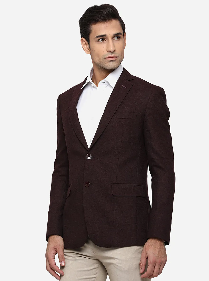 Dark Wine Blazer | JB Studio