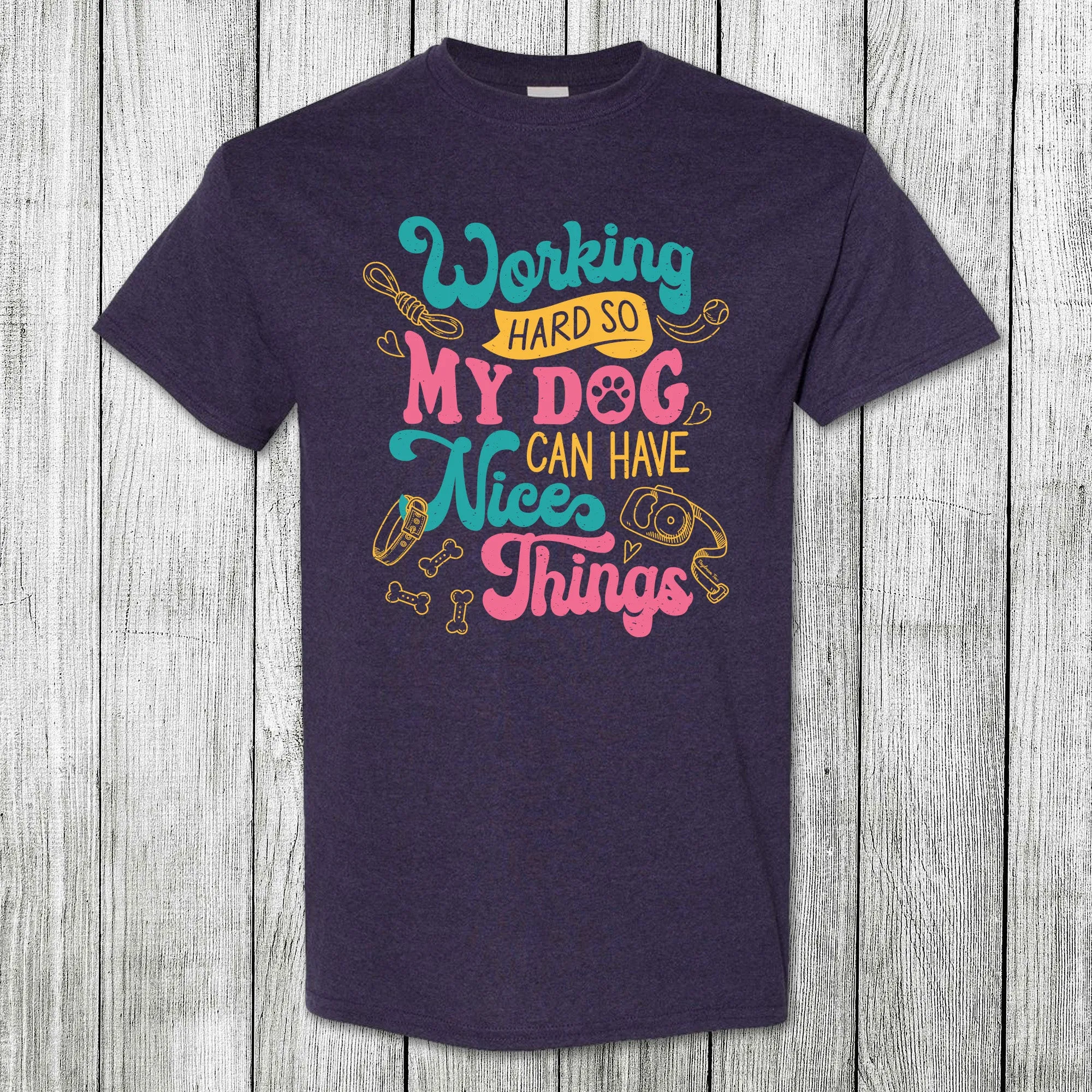 Daydream Tees Working Hard Dog