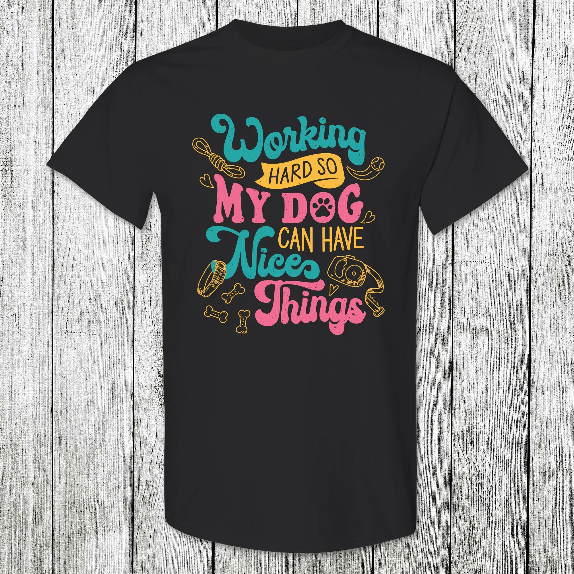 Daydream Tees Working Hard Dog