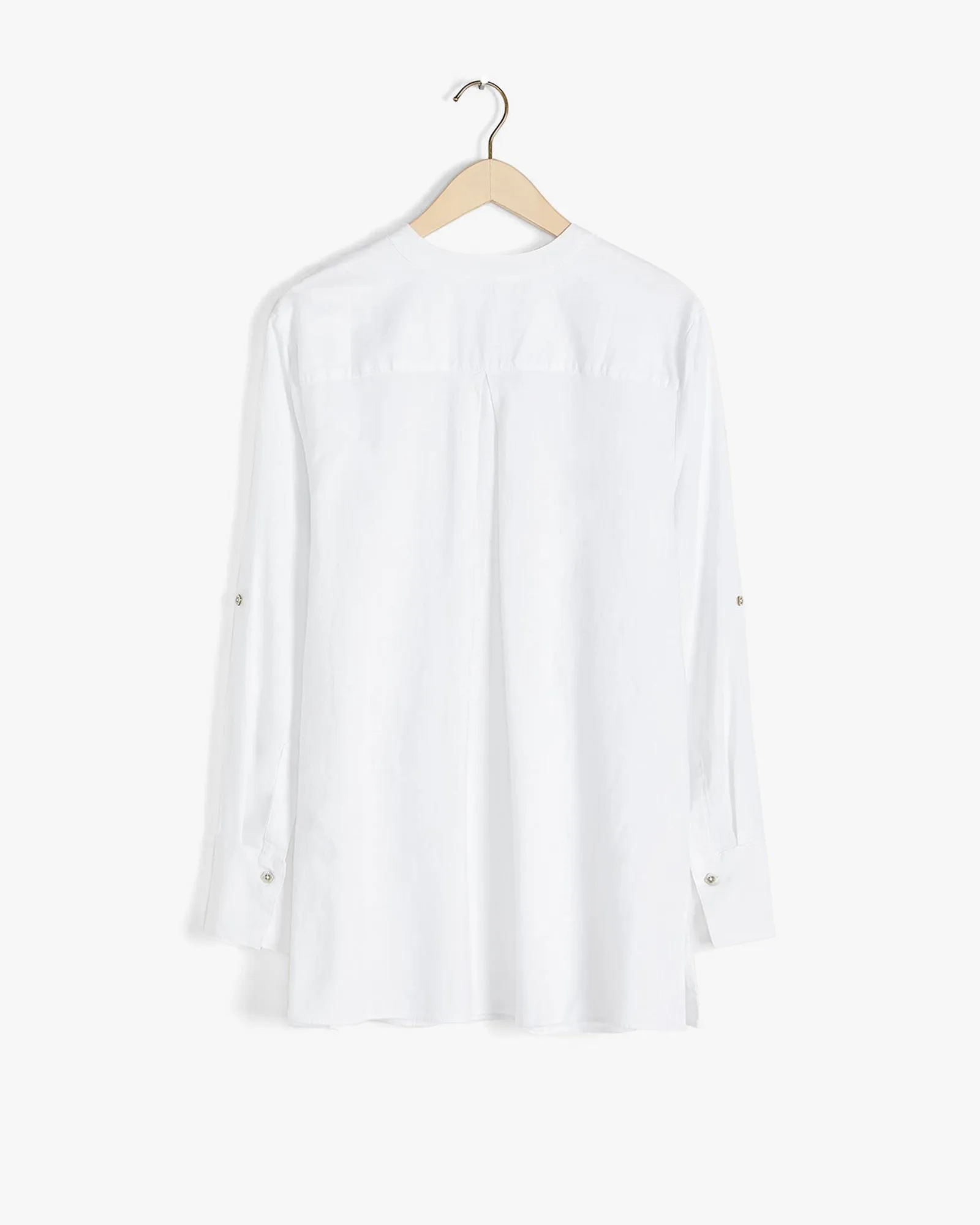 Dennie Linen-Blend Tunic | White