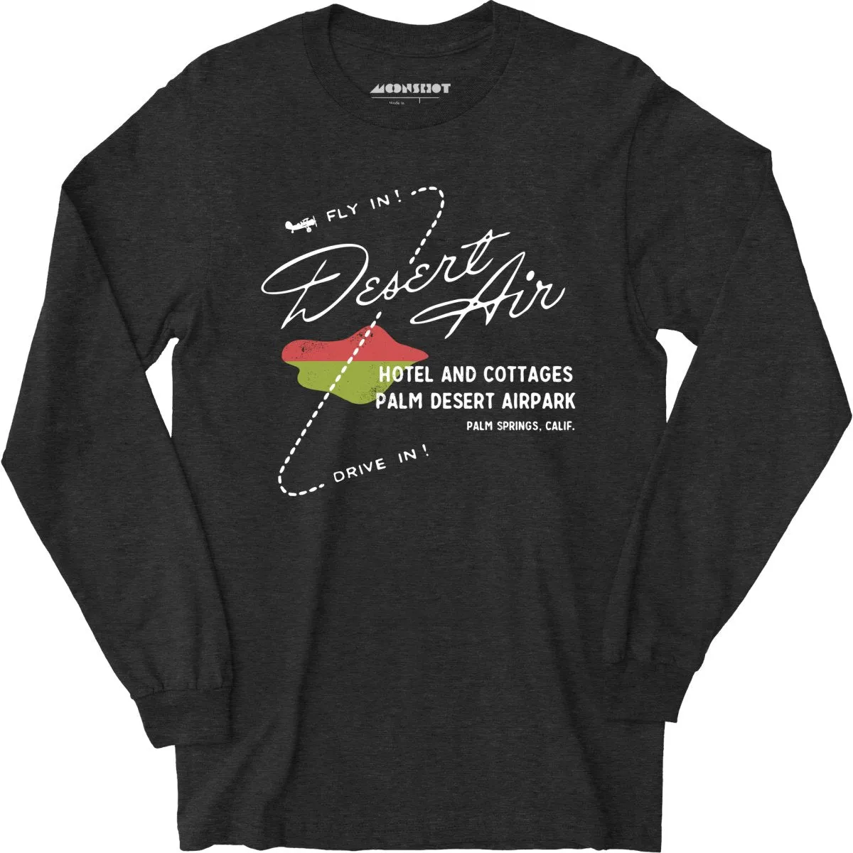 Desert Air Hotel & Cottages - Vintage Palm Springs, CA - Long Sleeve T-Shirt