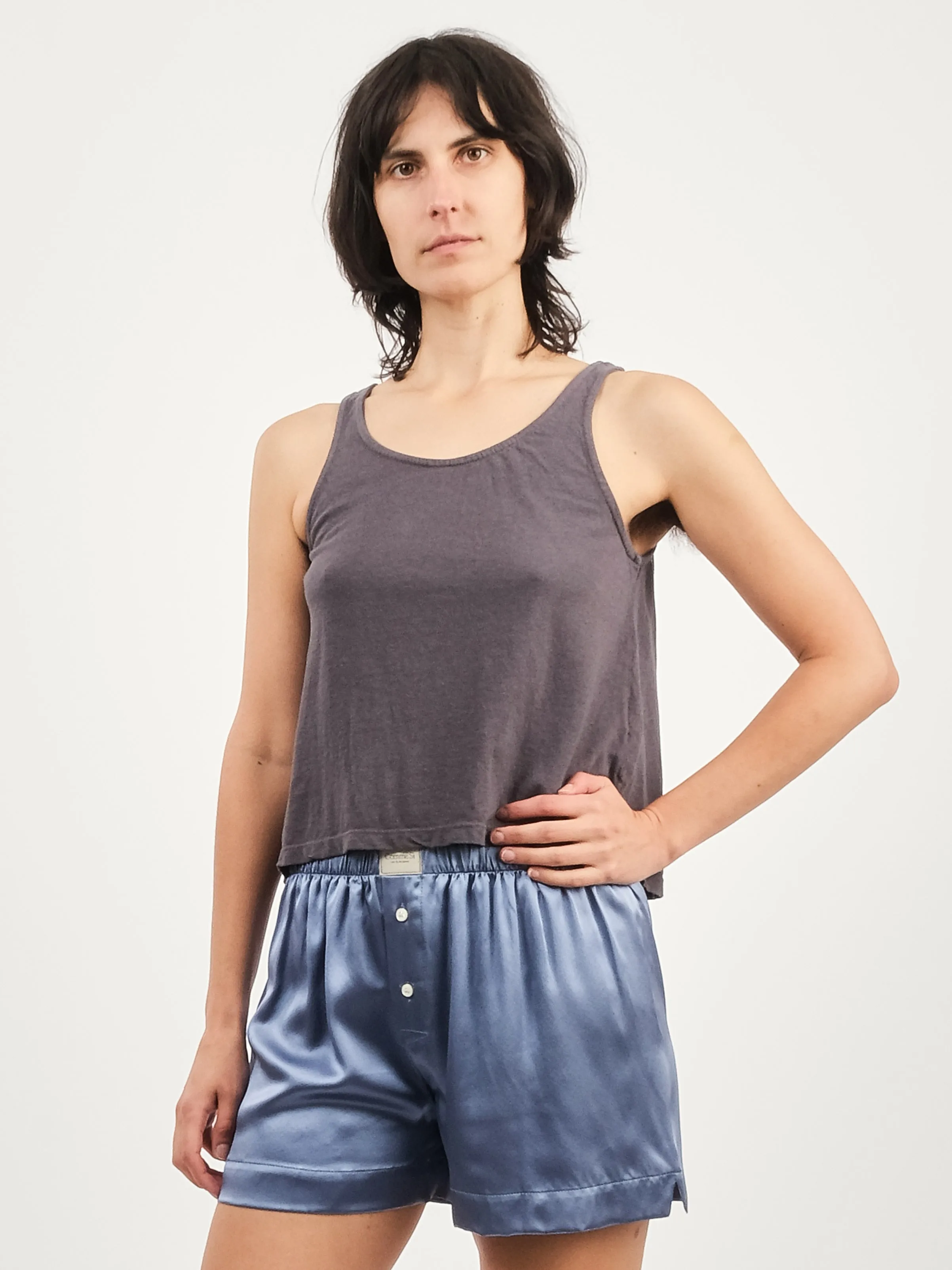 Diesel Grey Cropped Tank