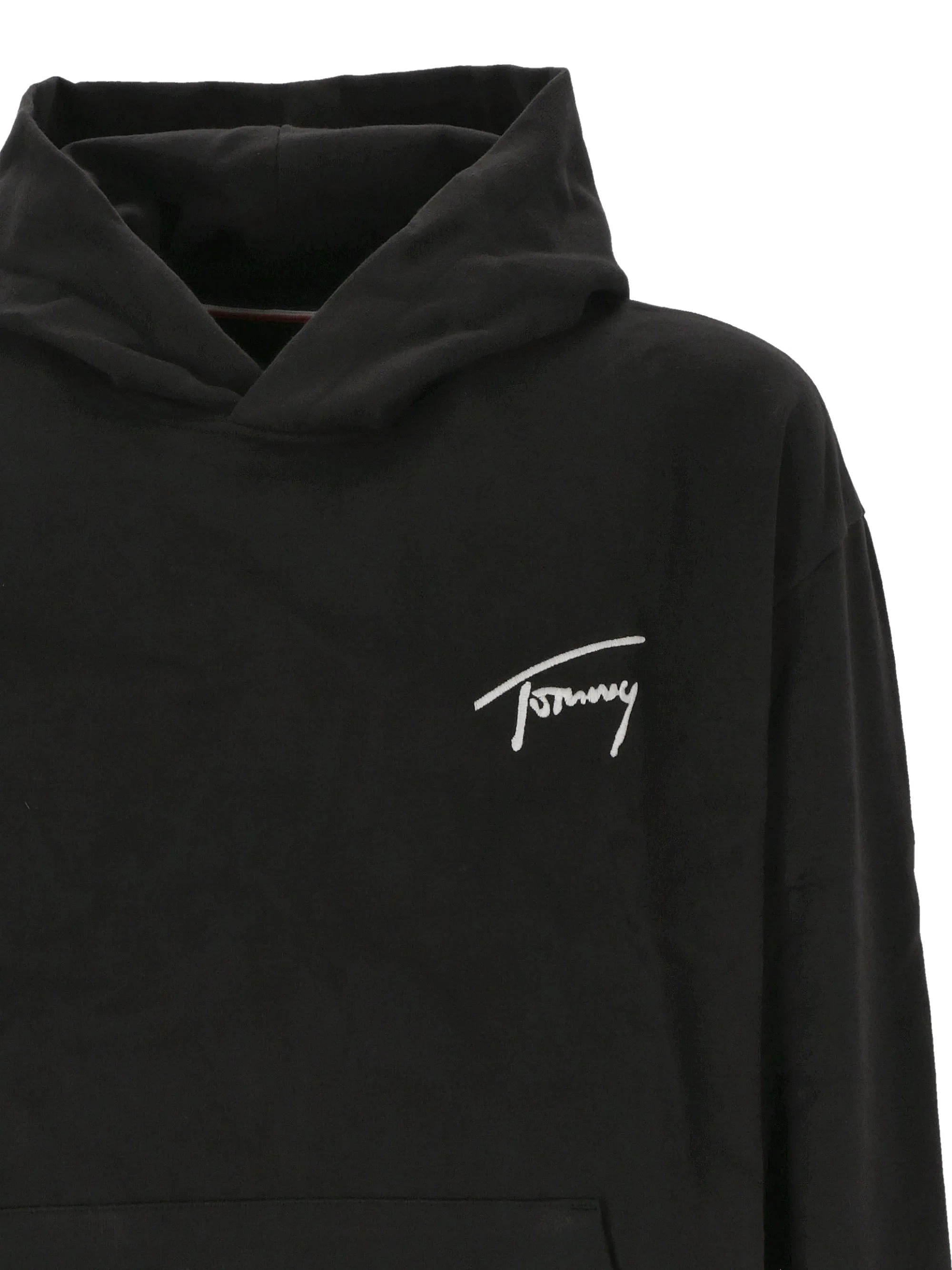 Embroidered Logo Cotton Blend Hoodie