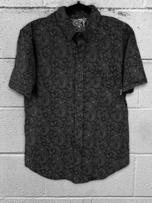 ESSENTIAL PAISLEY BUTTON UP