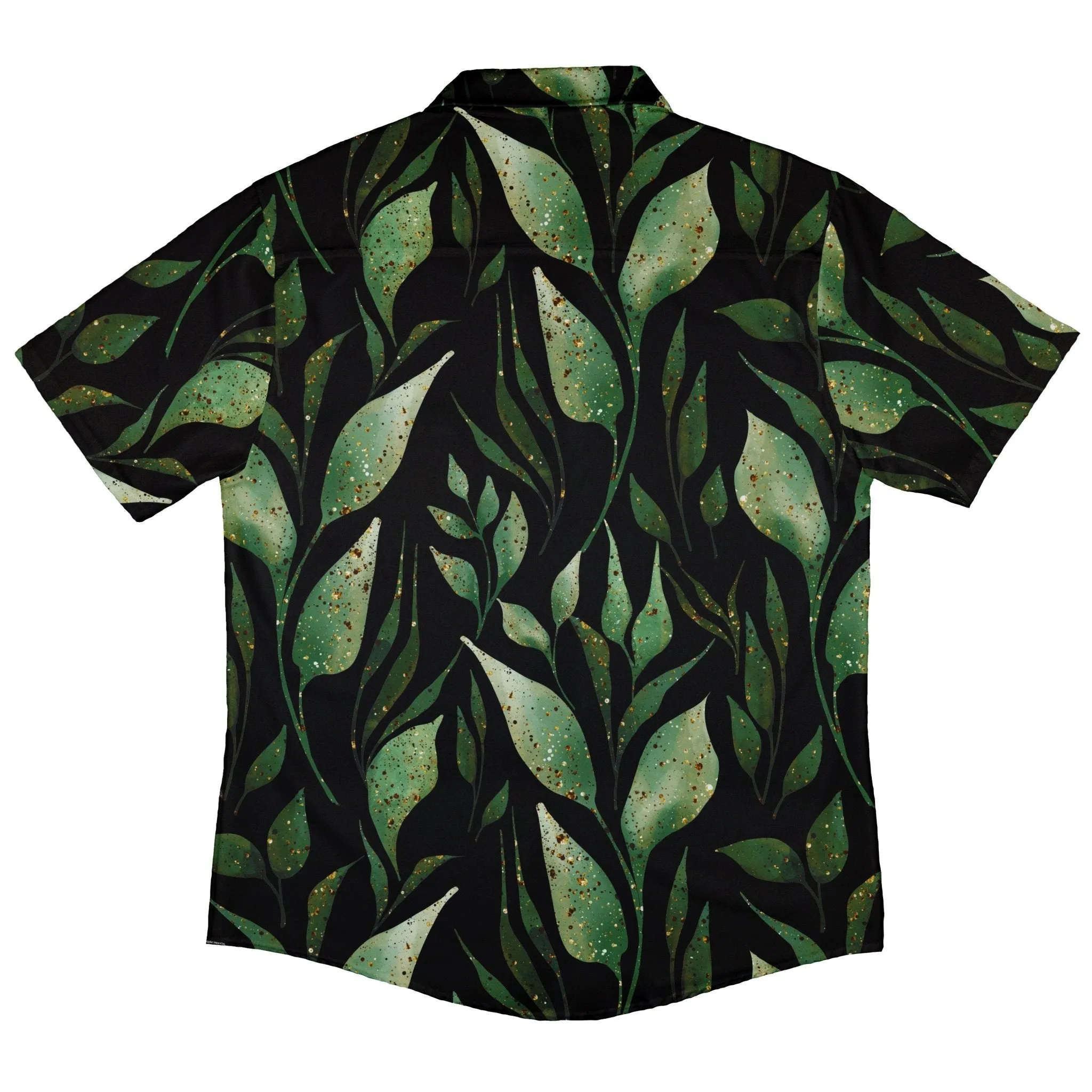 Growing Leaves Metallic Specs Button Up Shirt