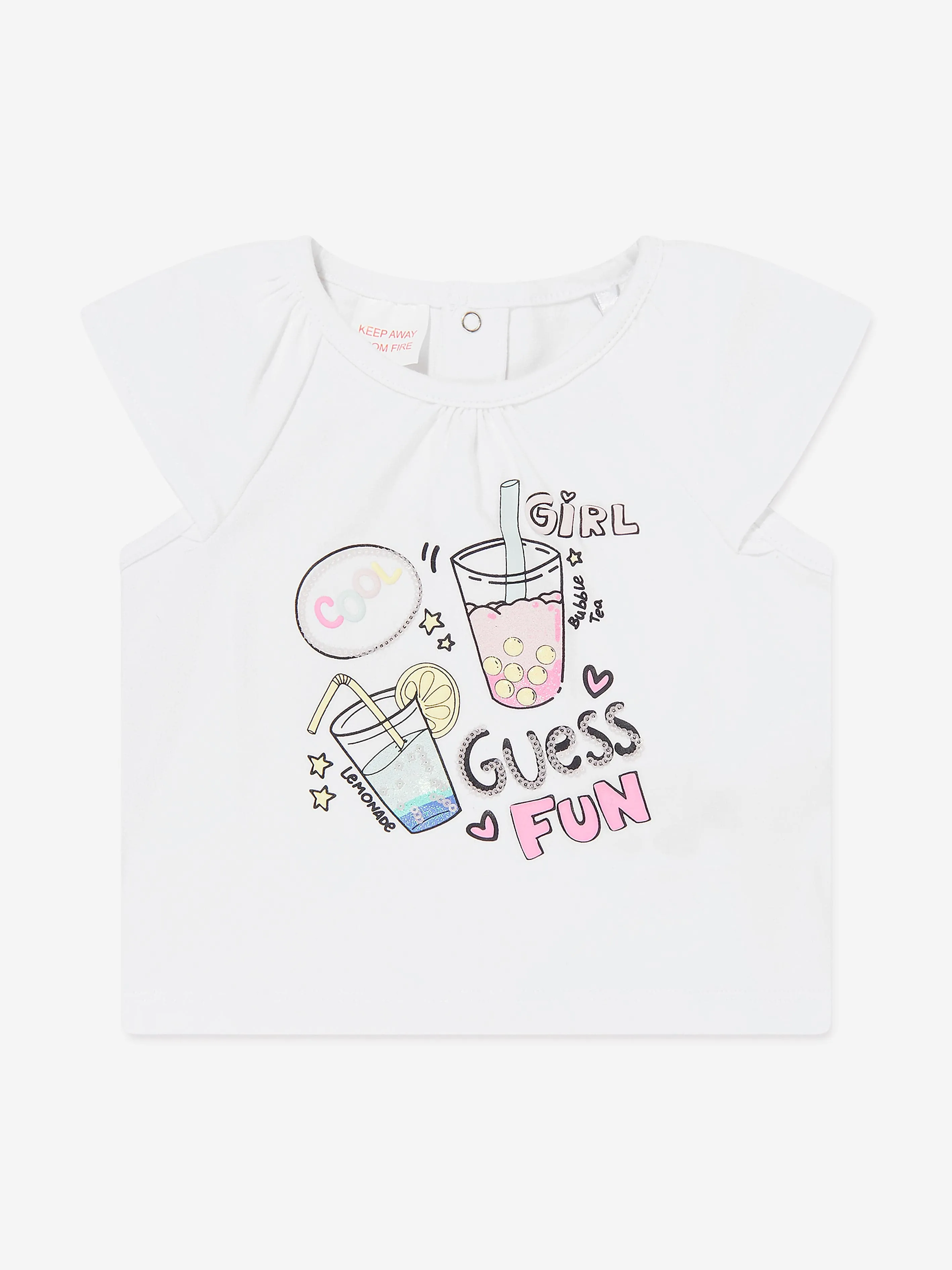 Guess Baby Girls Skirt Set in White