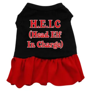 Head Elf in Charge Screen Print Dress Black with Red Lg (14)