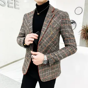 High-Quality Cotton Slim Fit Blazer - Casual Business Elegance for Men