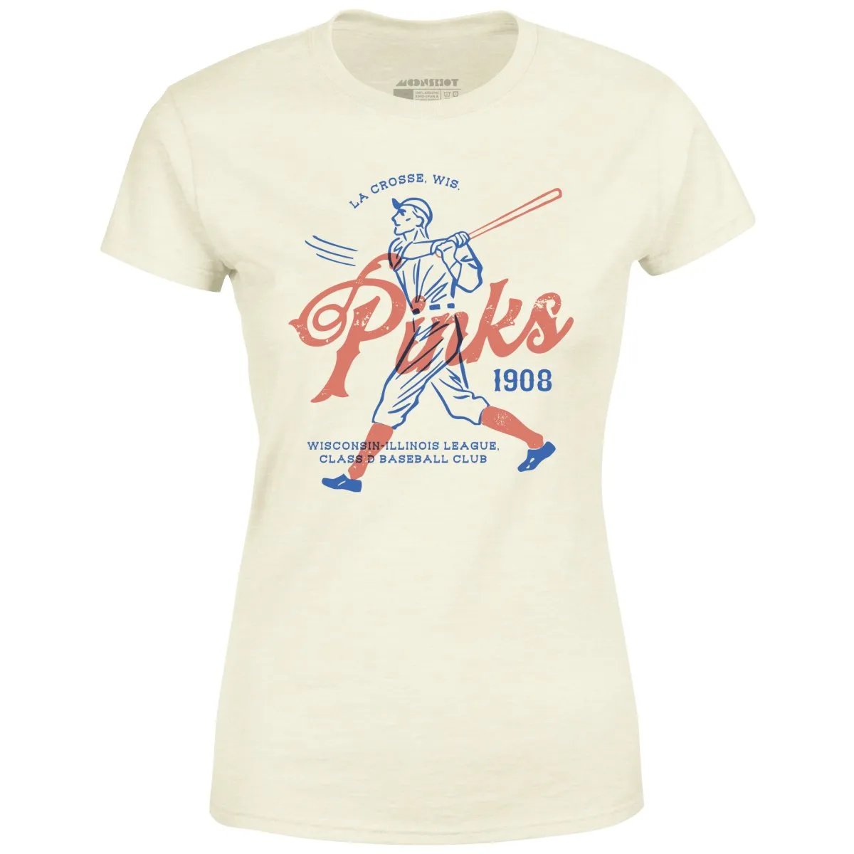 La Crosse Pinks - Wisconsin - Vintage Defunct Baseball Teams - Women's T-Shirt