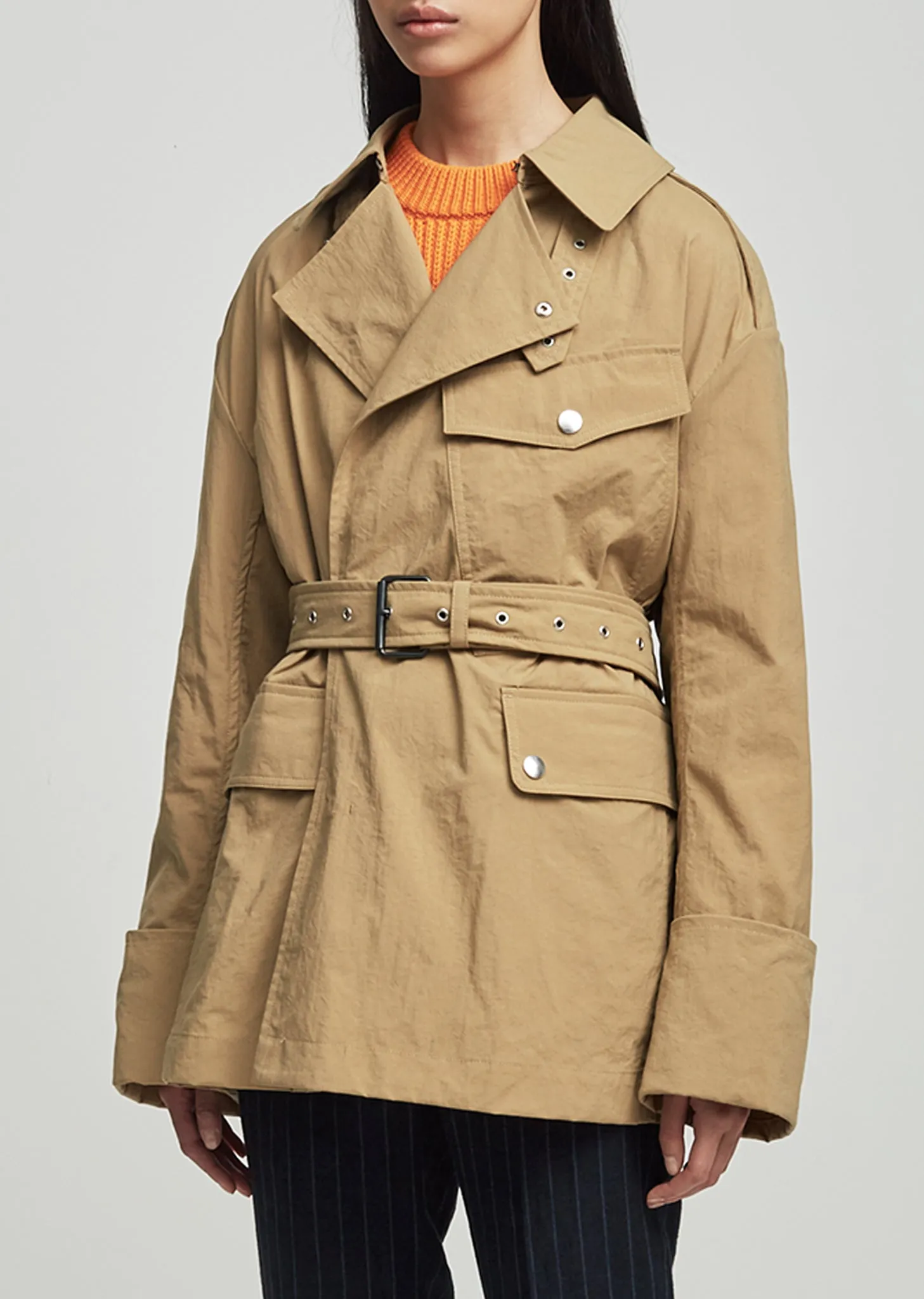 Lorenzo Short Trench Coat