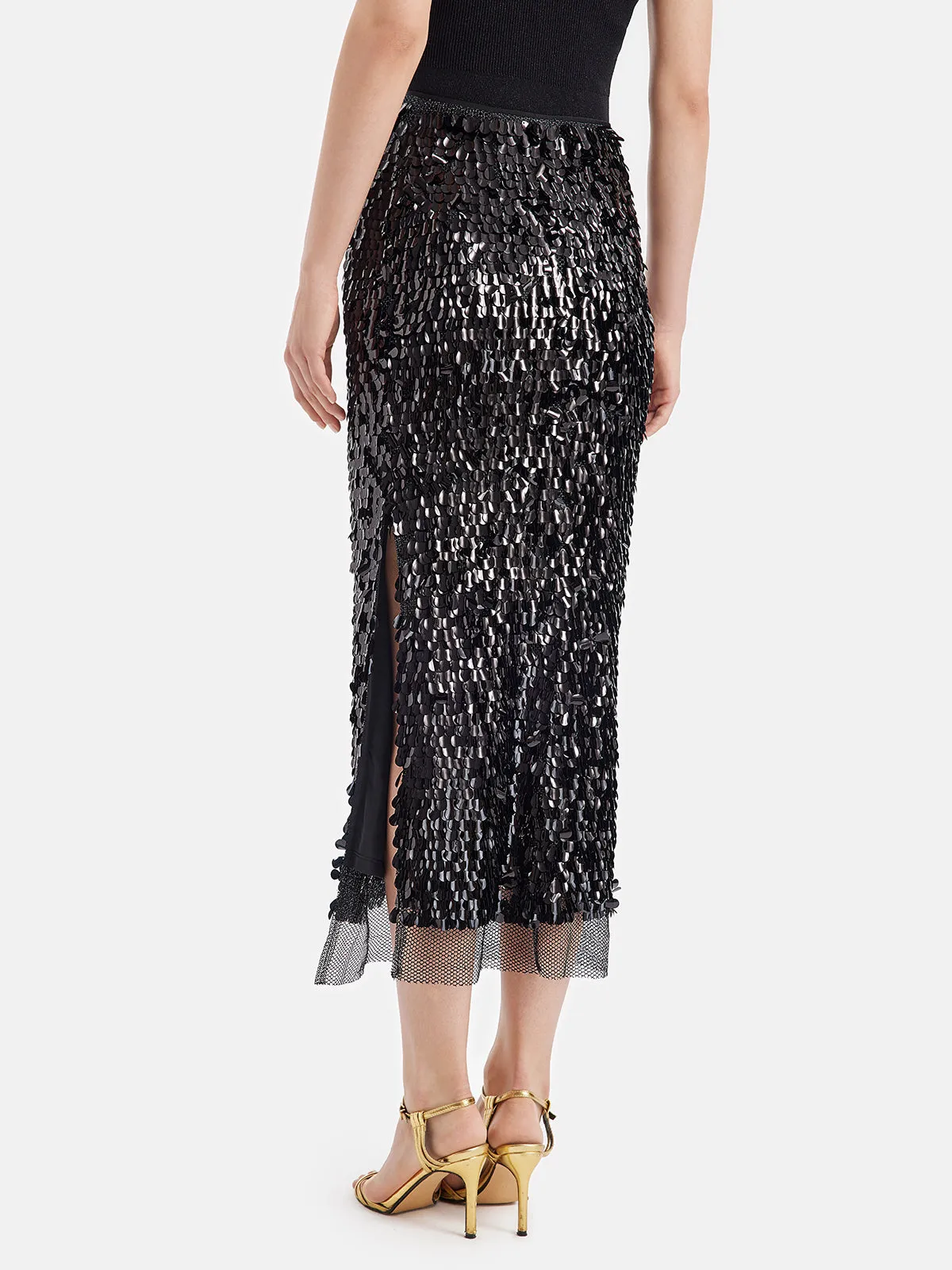 Luxe 3D Sequin Embellished Skirt