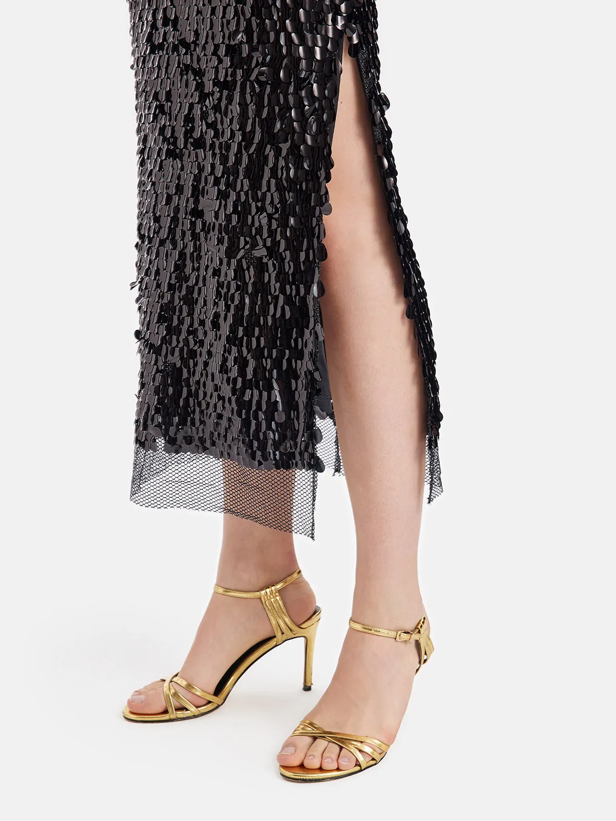 Luxe 3D Sequin Embellished Skirt