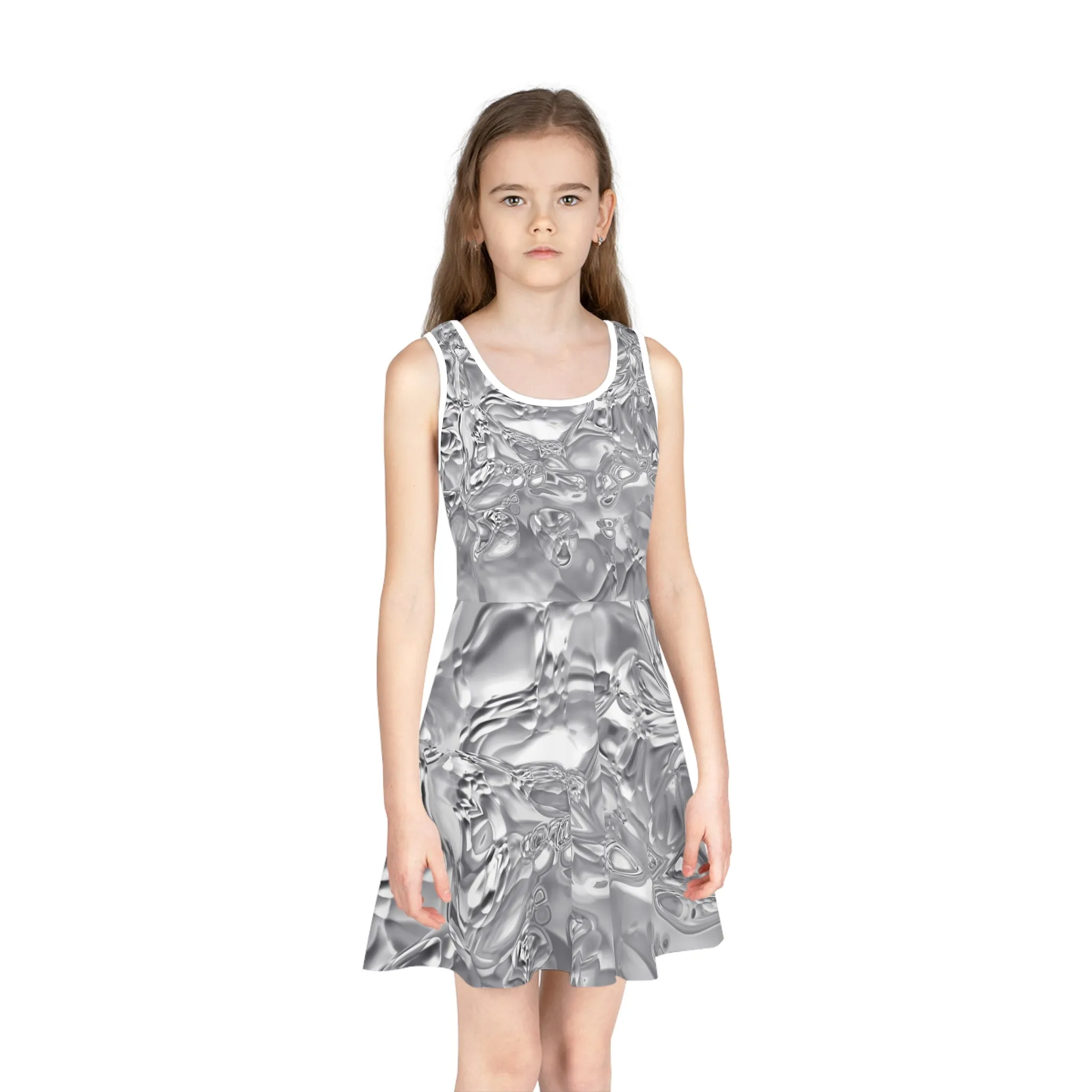 Metalic - Inovax Girl's Sleeveless Sundress