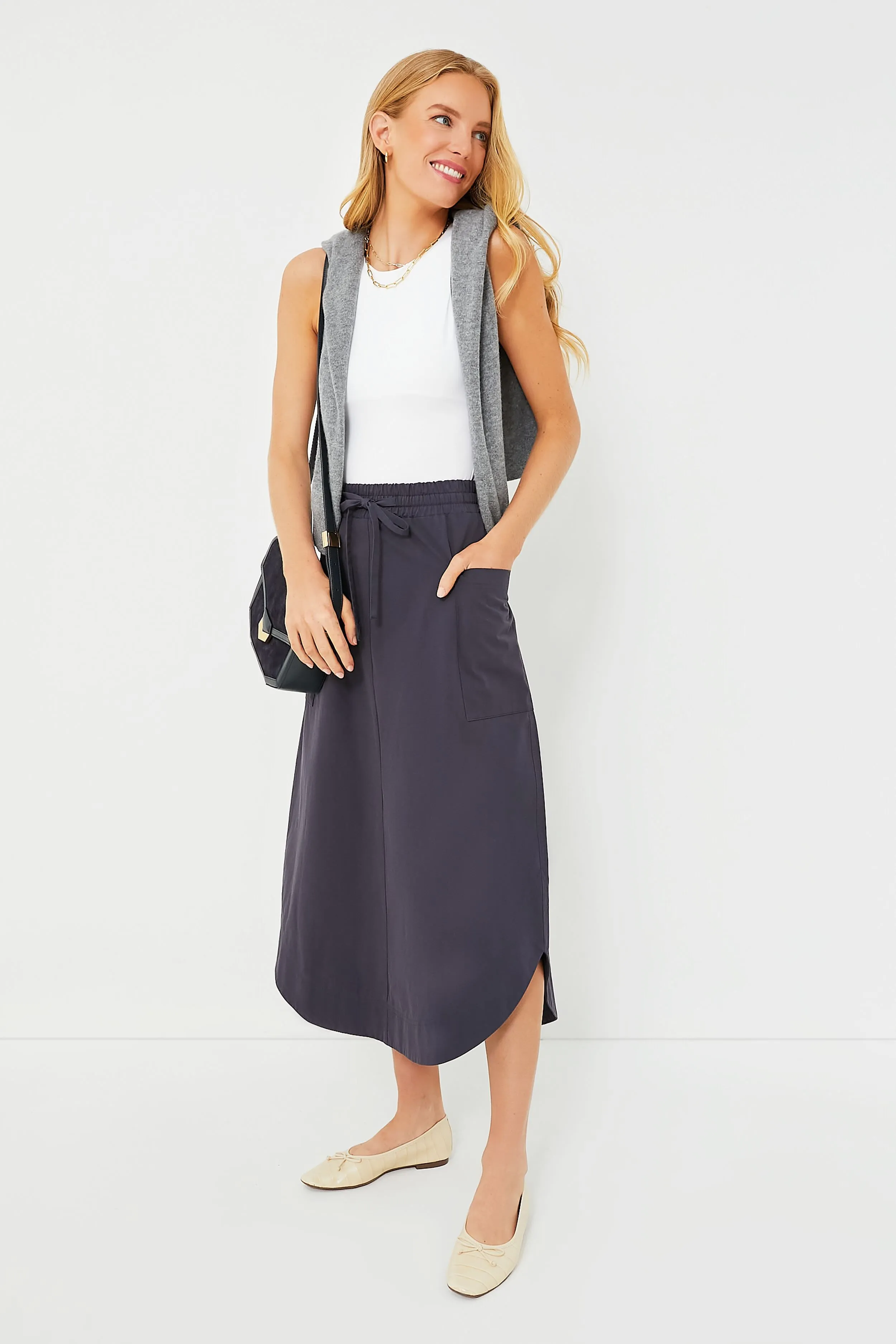 Navy Marla Skirt