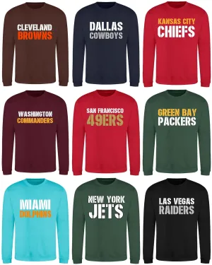 NFL Teams Supporters Sweatshirts S-XXL