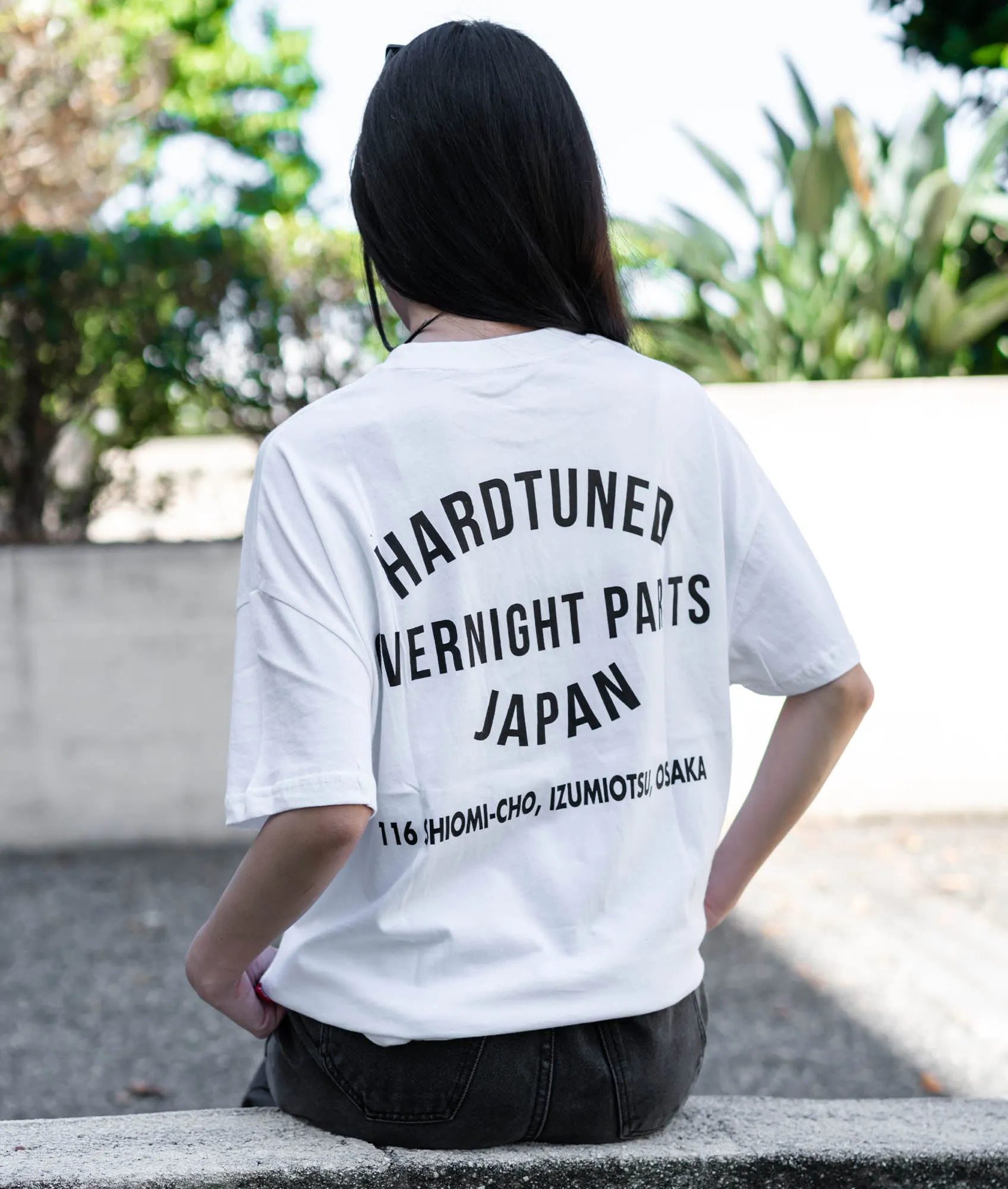 Oversized Overnight Parts Tee - White