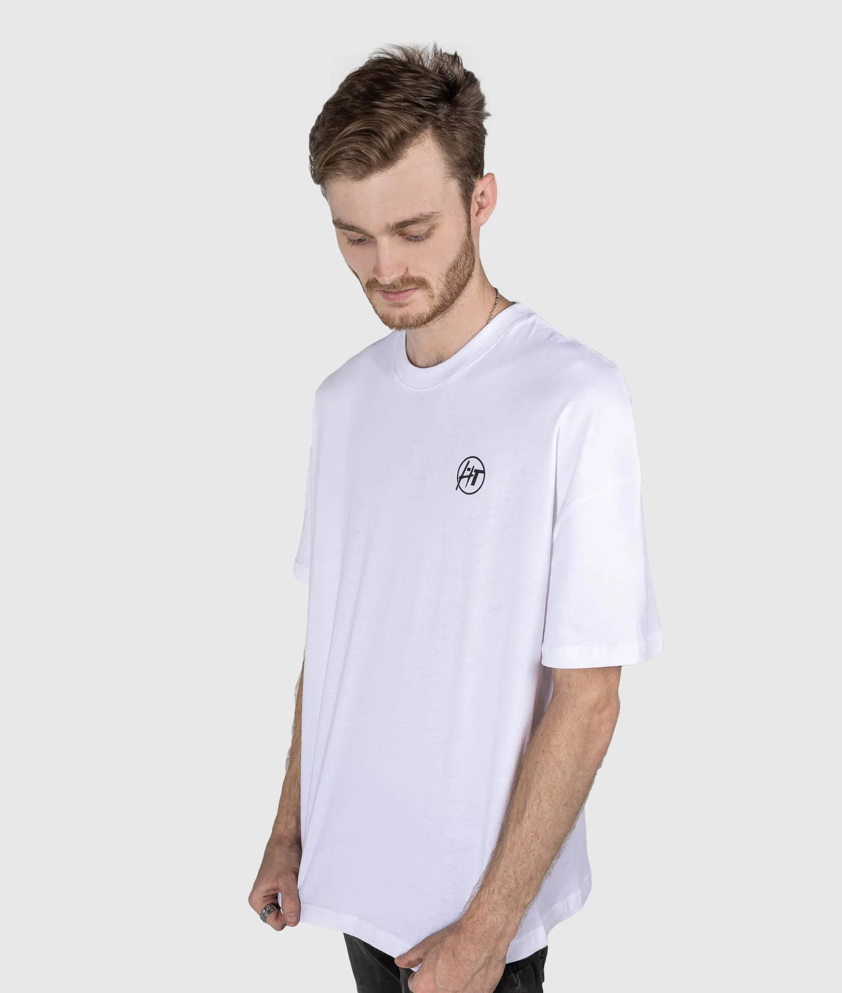 Oversized Overnight Parts Tee - White