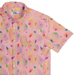 Space Pride Pink Button Up Shirt