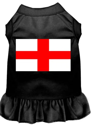 St. Georges Cross Screen Print Dress Black Sm (10)