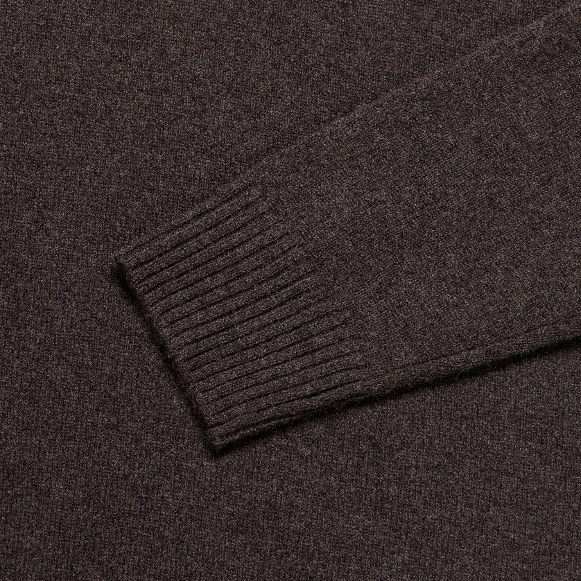 Standard Merino Lambswool Polo - Heathland Brown