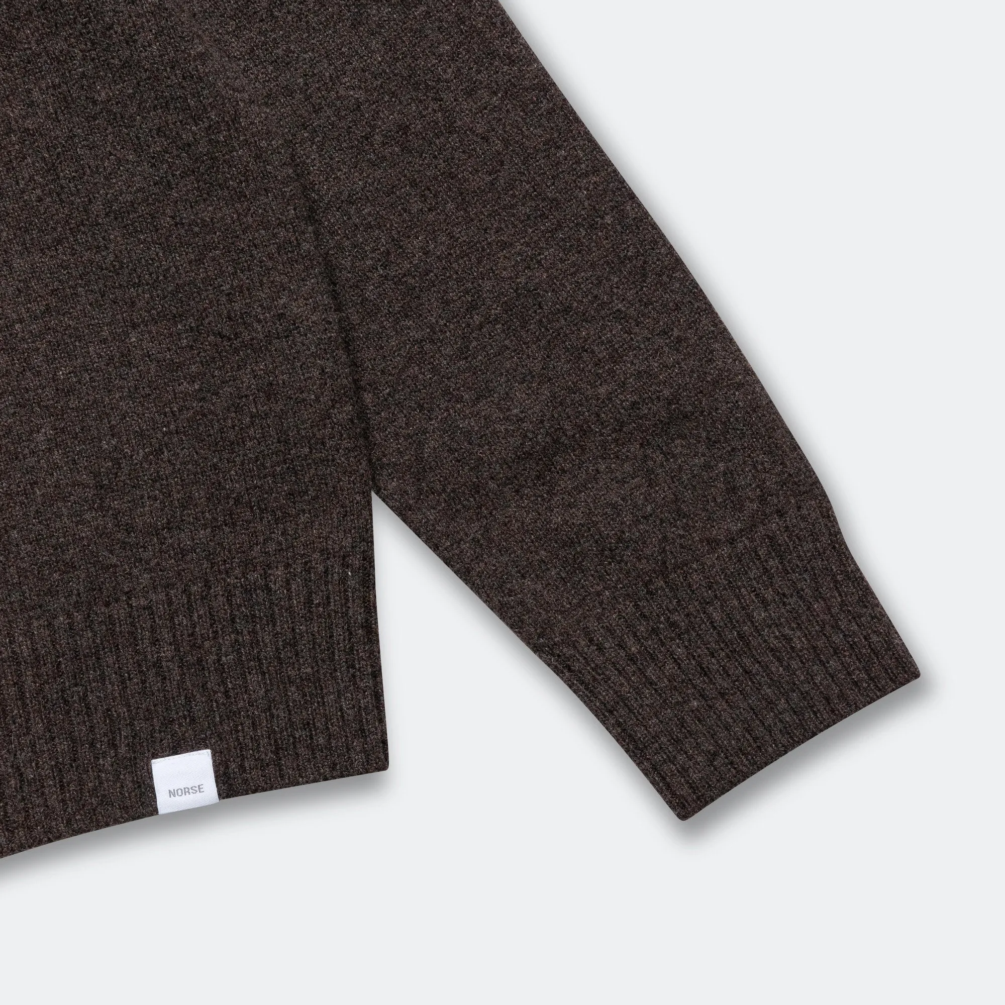 Standard Merino Lambswool Polo - Heathland Brown