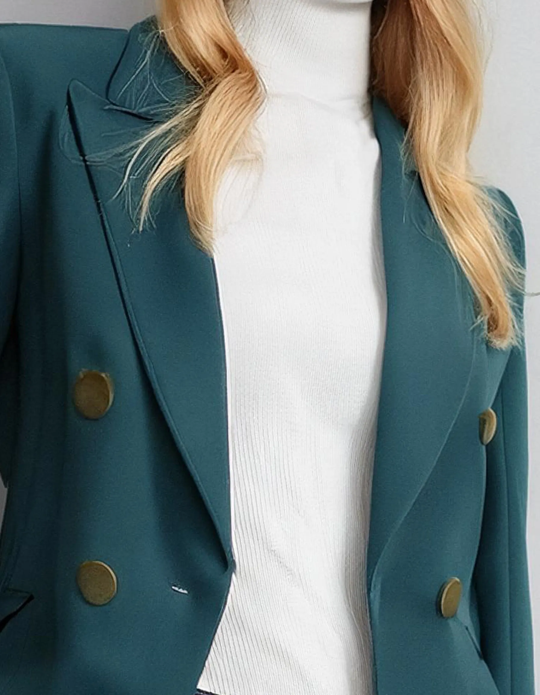 Teal Tailored Blazer