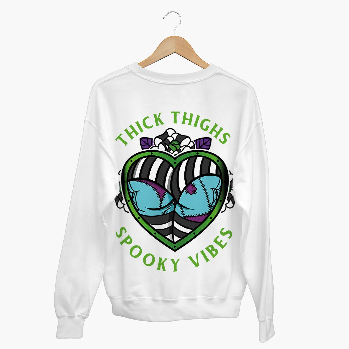 Thick Thighs Spooky Vibes Sweatshirt (Unisex)