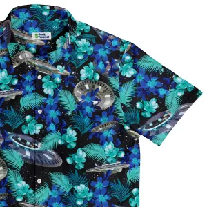 Tropical UFO Space Button Up Shirt