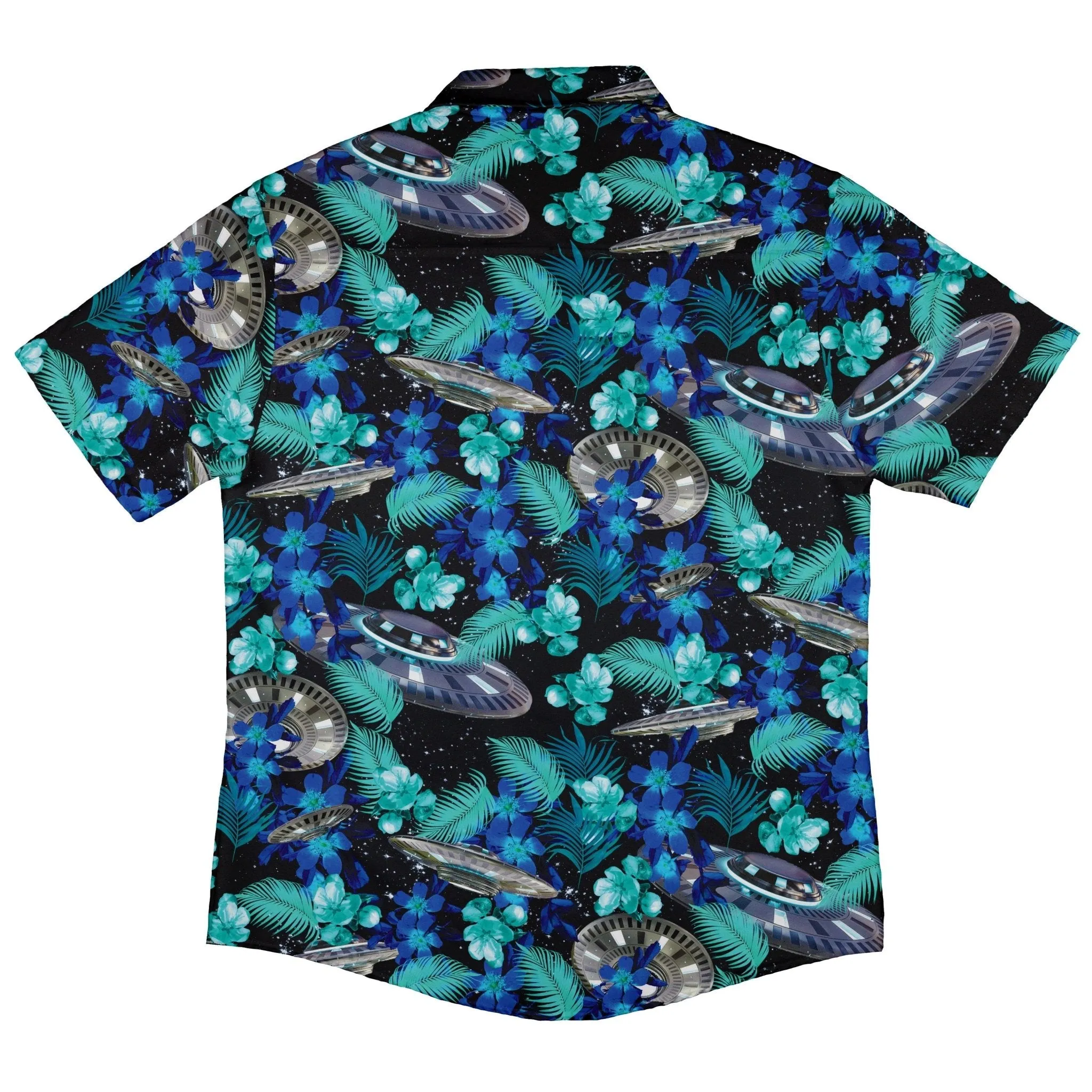 Tropical UFO Space Button Up Shirt