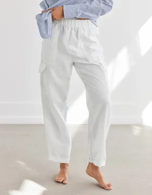 unsubscribed linen cargo pant