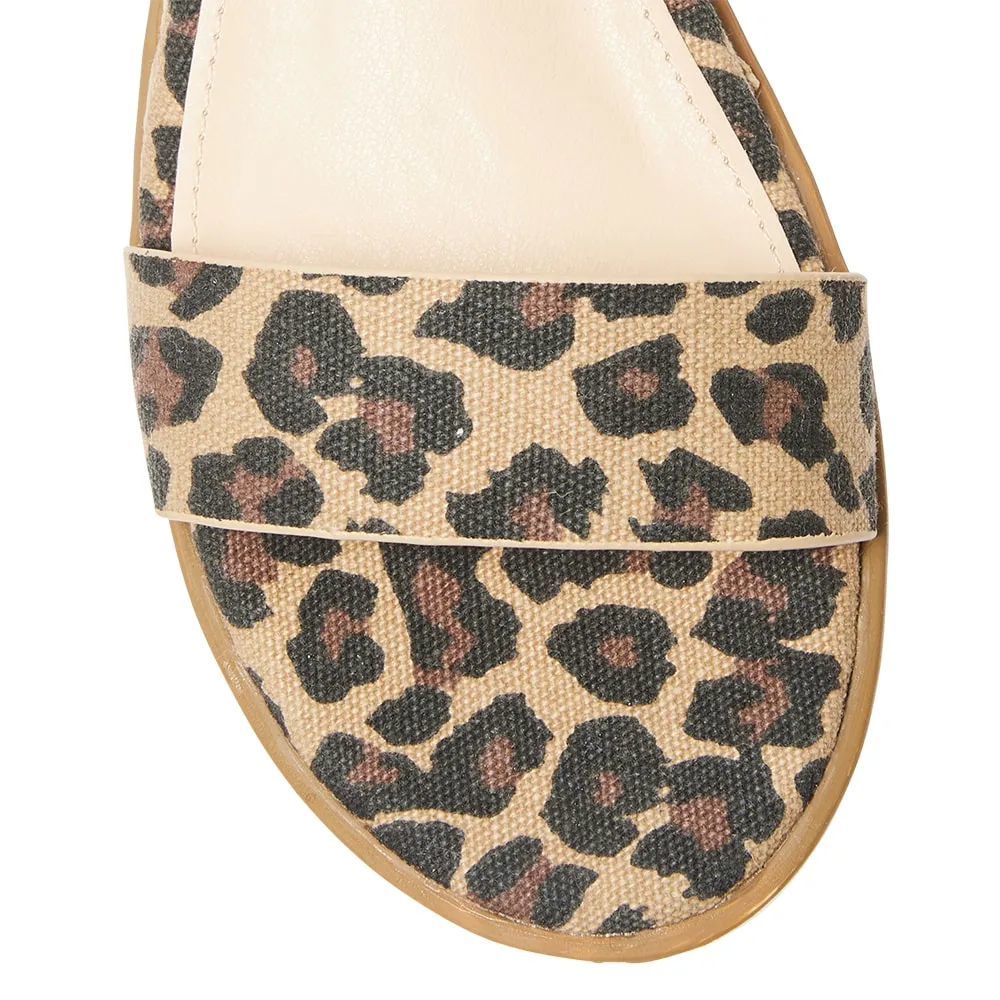 Verona Wedge in Animal Fabric