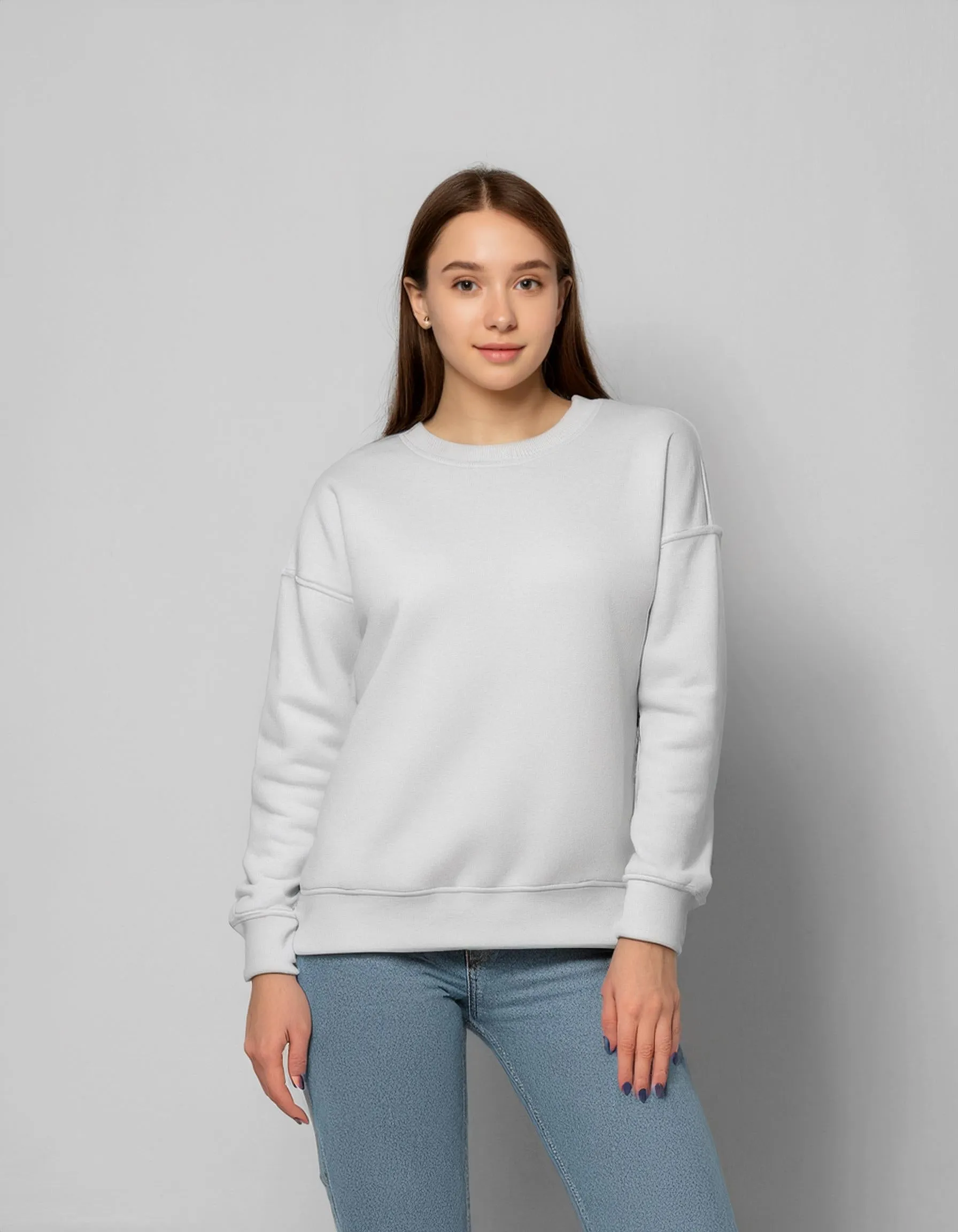 White Crewneck Sweater